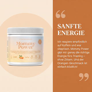 Mommy Power Orange – Kundenstimme über sanfte Energie ohne Koffein-Crash