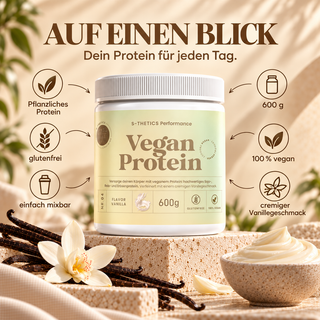 Vegan Protein Vanille, Eigenschaften auf einen Blick
